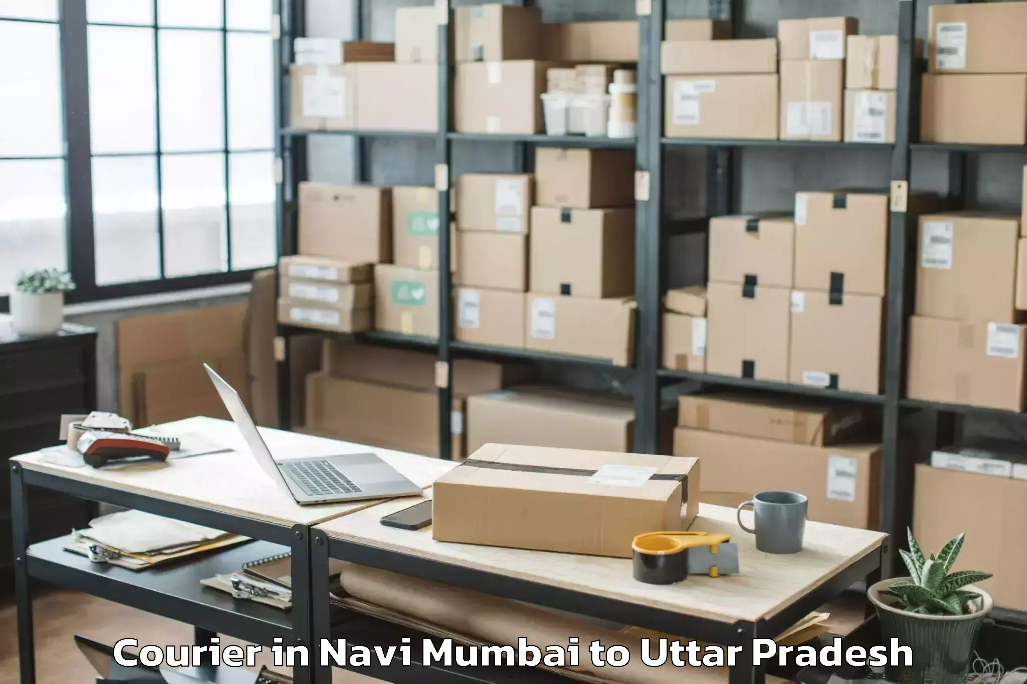 Trusted Navi Mumbai to Babrala Courier